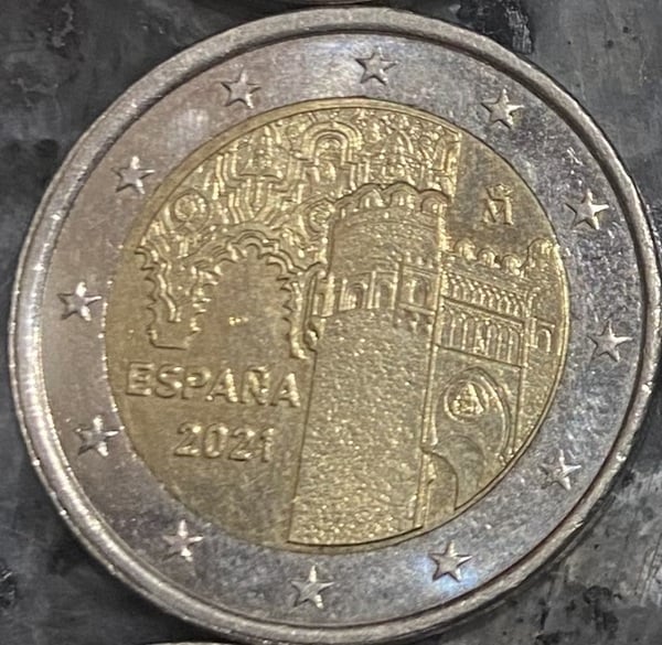 Moneda 2€ ciudad toledo