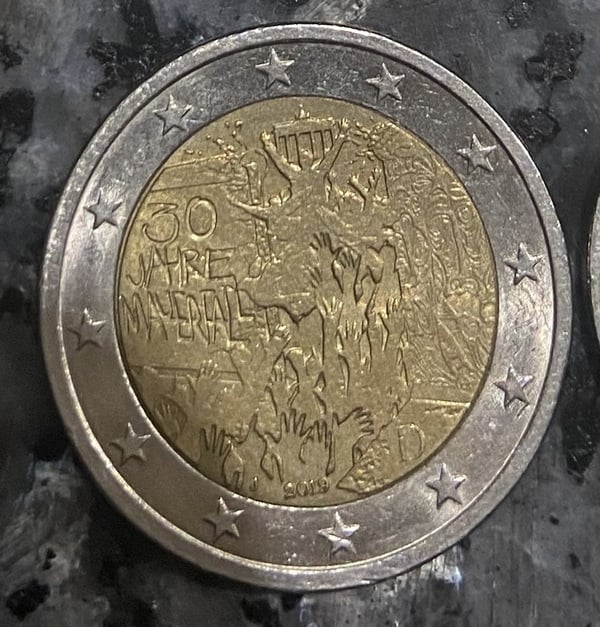 Moneda 2€ caida muro de berlin