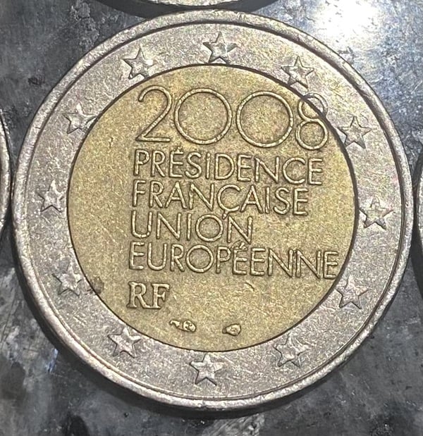 Moneda 2€ Francia presidencia 2008