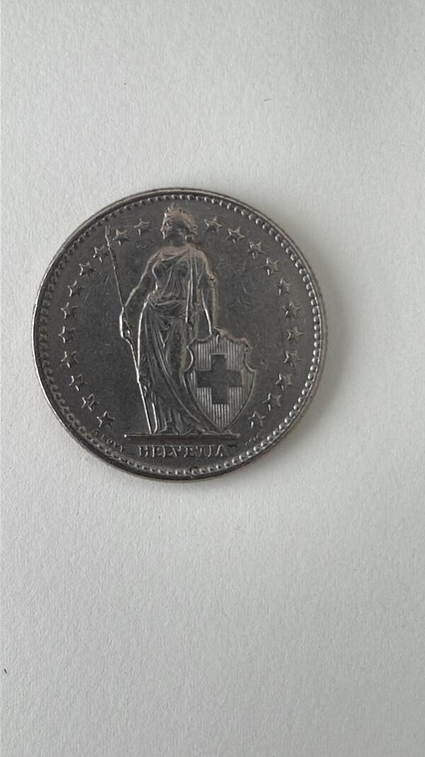 2 francs 1963 de Suiza