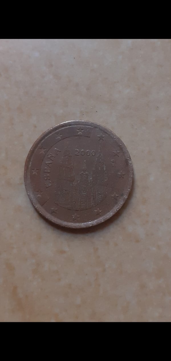 Moneda 5 centimos año 2000 España