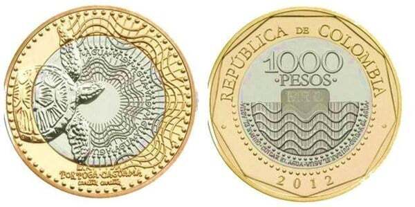 Moneda de 1.000 pesos Colombianos de 2018 (299) (XF)