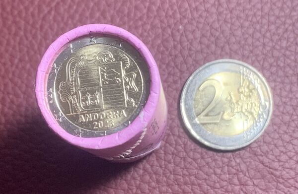 2 euros 2023 Andorra El escudo de Andorra