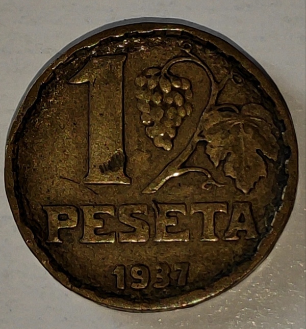 1 PESETA 2ª REPUBLICA 1937