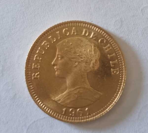 Moneda Oro 50 Pesos / 5 Cóndores Chile