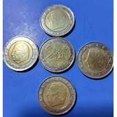 Vendo lote 4 monedas de 2 € de toda la colección de Bélgica lo de 2000, 2002, 2003 y 2004.