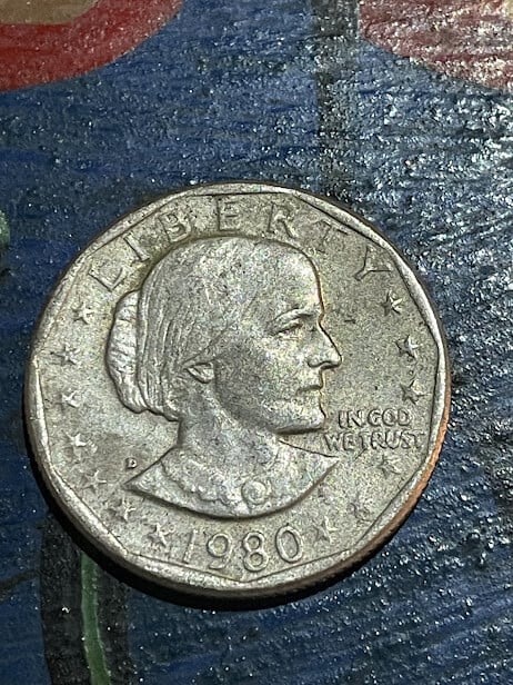 1$ Susan B Anthony 1980