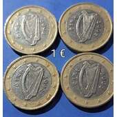 ●● Vendo un lote de 4 monedas de Irlanda de 1 € todas del 2002.