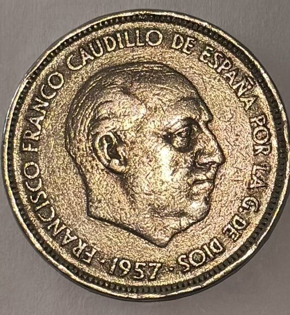 25 Pesetas 1957