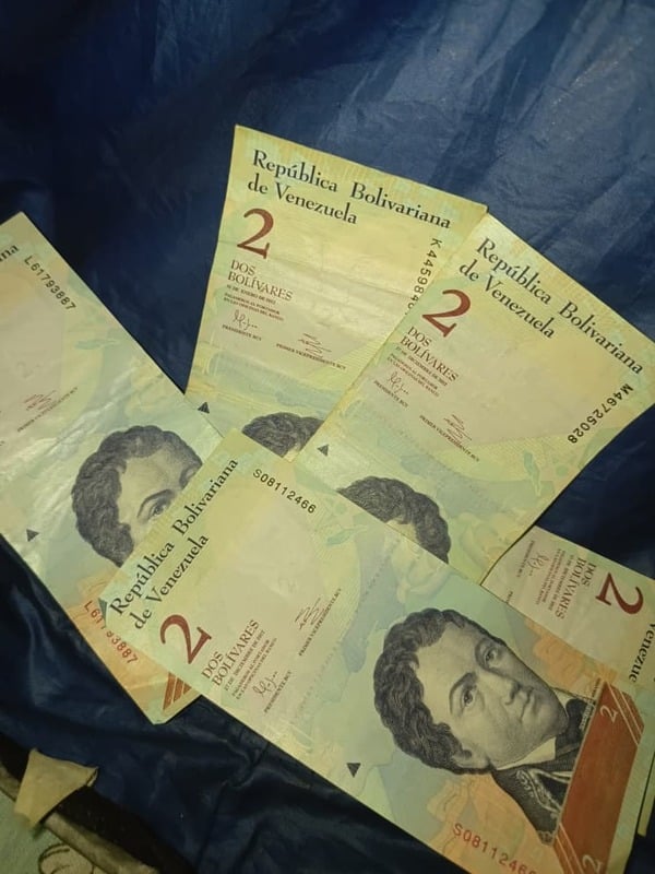 Billete de 2bs Año 2012