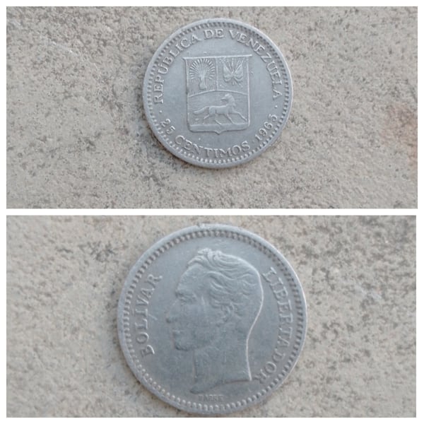 25 centimos 1965