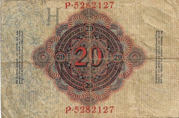 20 Mark Reichsbanknote