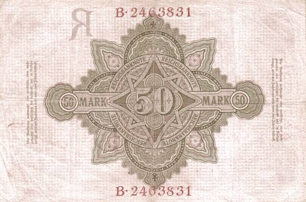 50 Mark Reichsbanknote