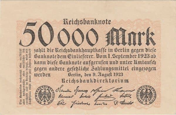 50000 Mark Reichsbanknote
