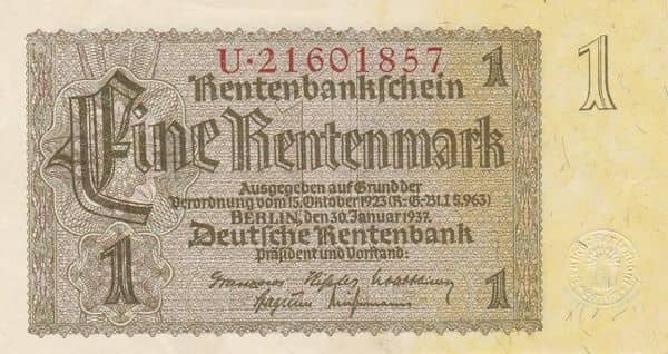 1 Rentenmark Rentenbank