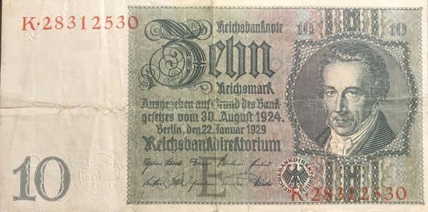 10 Reichsmark Reichsbanknote