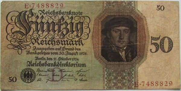 50 Reichsmark Reichsbanknote