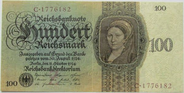 100 Reichsmark Reichsbanknote