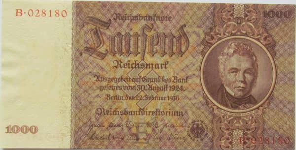 1000 Reichsmark Reichsbanknote