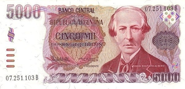 5000 Argentine pesos