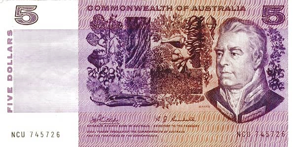 5 Dollars Commonwealth of Australia