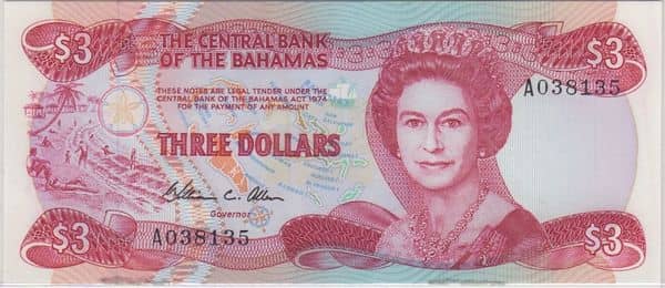3 Dollars Elizabeth II