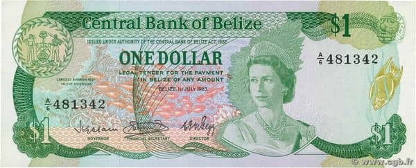 1 Dollar Elizabeth II Central Bank