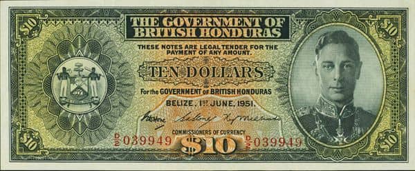 10 Dollars George VI