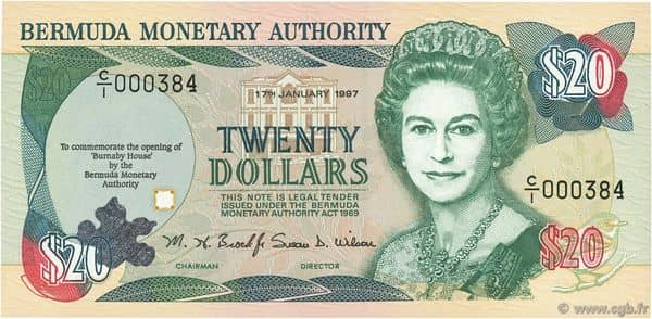 20 Dollars Elizabeth II Burnaby House