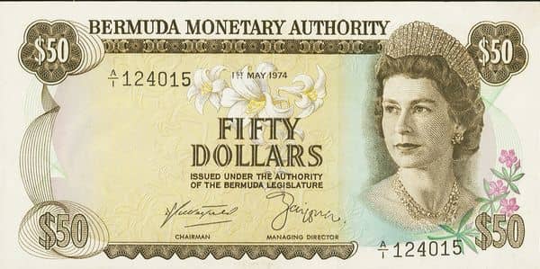 50 Dollars Elizabeth II Monetary Authority