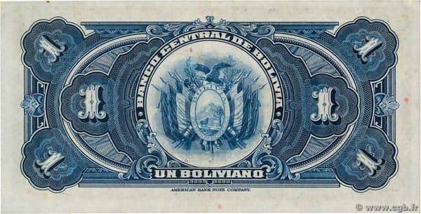 1 Boliviano Ley 20.7.1928