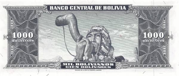 1000 Bolivianos