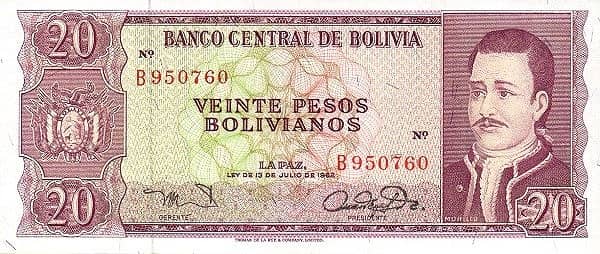20 Pesos Bolivianos