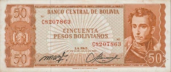 50 Pesos Bolivianos