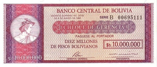 10000000 bolivian pesos