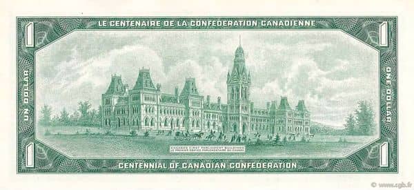 1 Dollar Centennial of Confederation