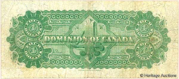 4 Dollars Dominion of Canada