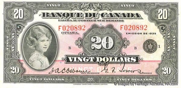 20 Dollars French