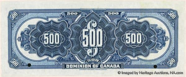 500 Dollars Dominion of Canada