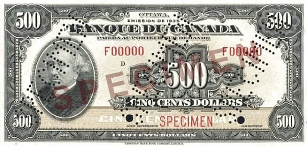 500 Dollars French