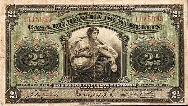 2½ Pesos Overprint