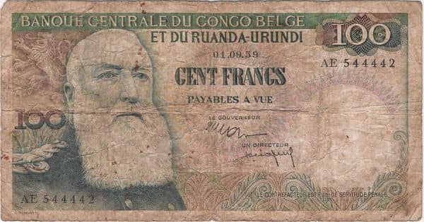 100 Francs Léopold II