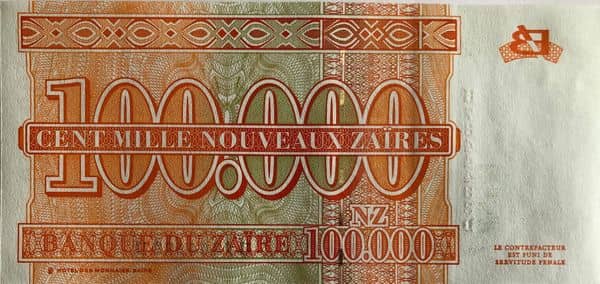 100000 Nouveaux Zaïres