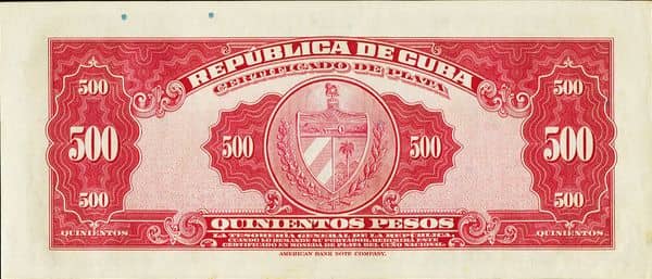 500 Pesos (Certificado de plata)