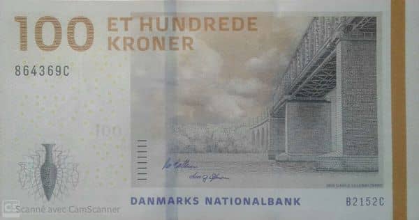 100 Kroner Danish Bridges and Antiquities