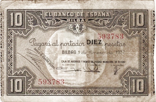 10 pesetas Bilbao