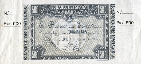 500 pesetas Bilbao