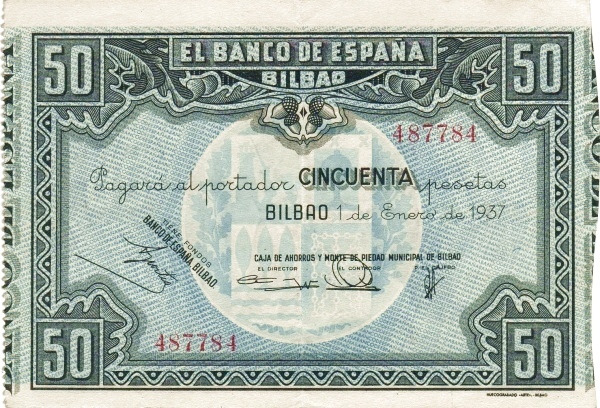 50 pesetas Bilbao