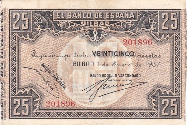 25 pesetas Bilbao