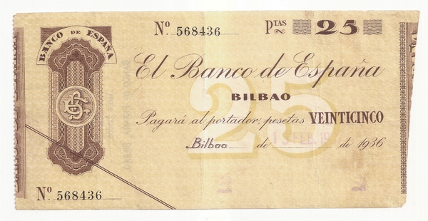 25 pesetas Bilbao